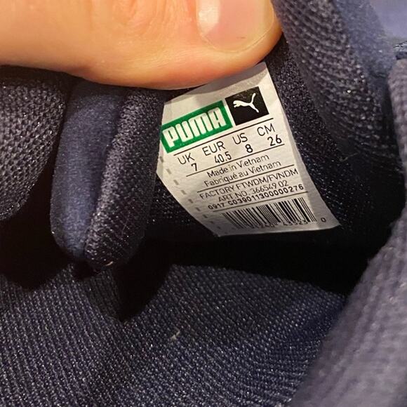 Puma Men's Clyde Velour Ice Casual Blue Sneakers, US Size 8 - Picture 6 of 7